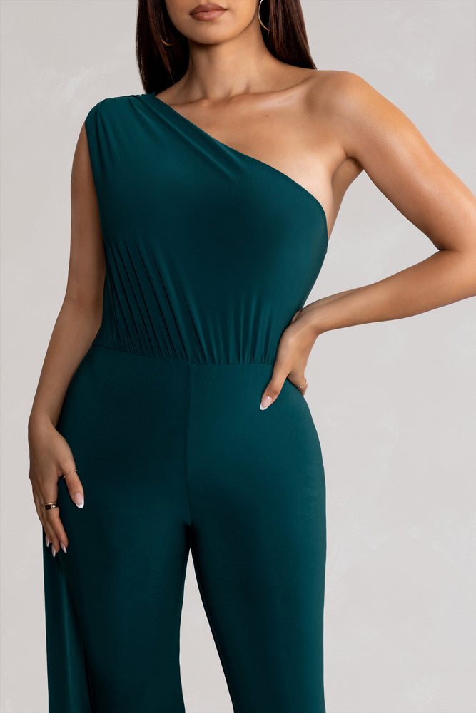 Green cape jumpsuit deals