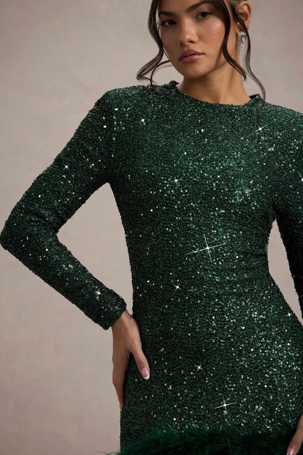 Sequin Prom Emerald Green Sequin Cocktail Dress One Shoulder Ax Paris Sequin Party Dress Long Sleeve Sequin Prom Emerald Green Sequin Cocktail Dress One Shoulder Ax Paris Sequin Party Dress Long Sleeve