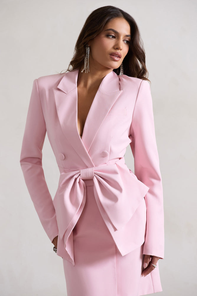 Blazer dress hot pink best sale