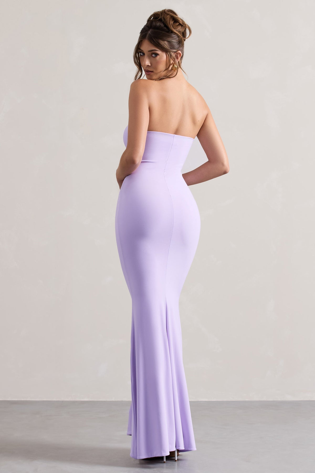 Ceremony | Lilac Bandeau Fishtail Maxi Dress