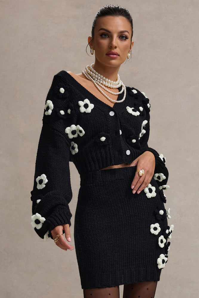 White floral cardigan 2025