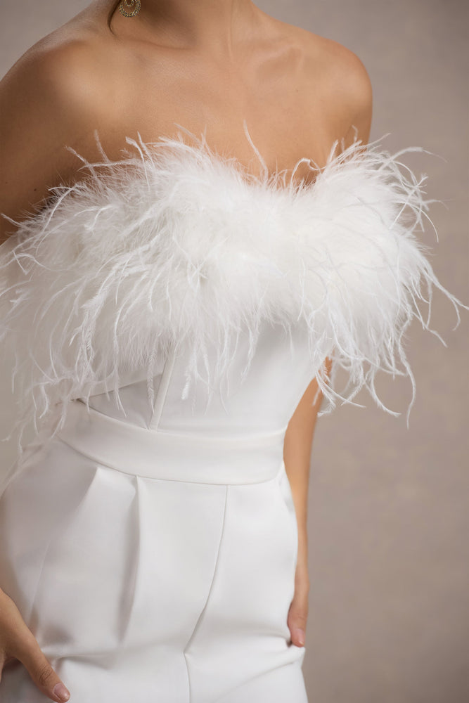 Bandeau jumpsuit white discount