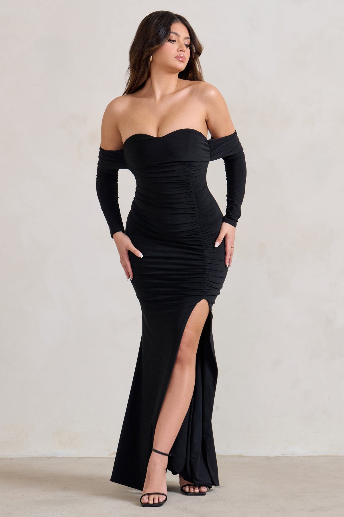 WB_HR_CL126209-MidnightBlackDrapedLongSleeveMaxiDress2