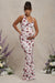 Phantasy | White Floral Maternity Cowl Neck Maxi Dress