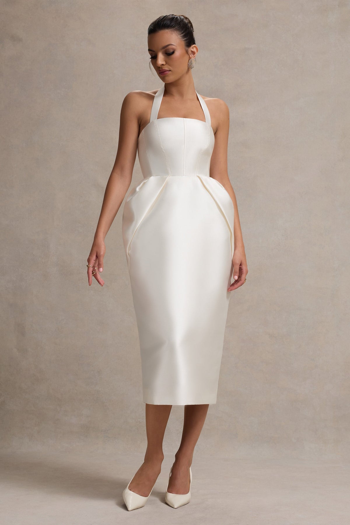 WB_HR_CL134782005-CosettaWhiteHalter-NeckMidiDressWithTulipSkirt0