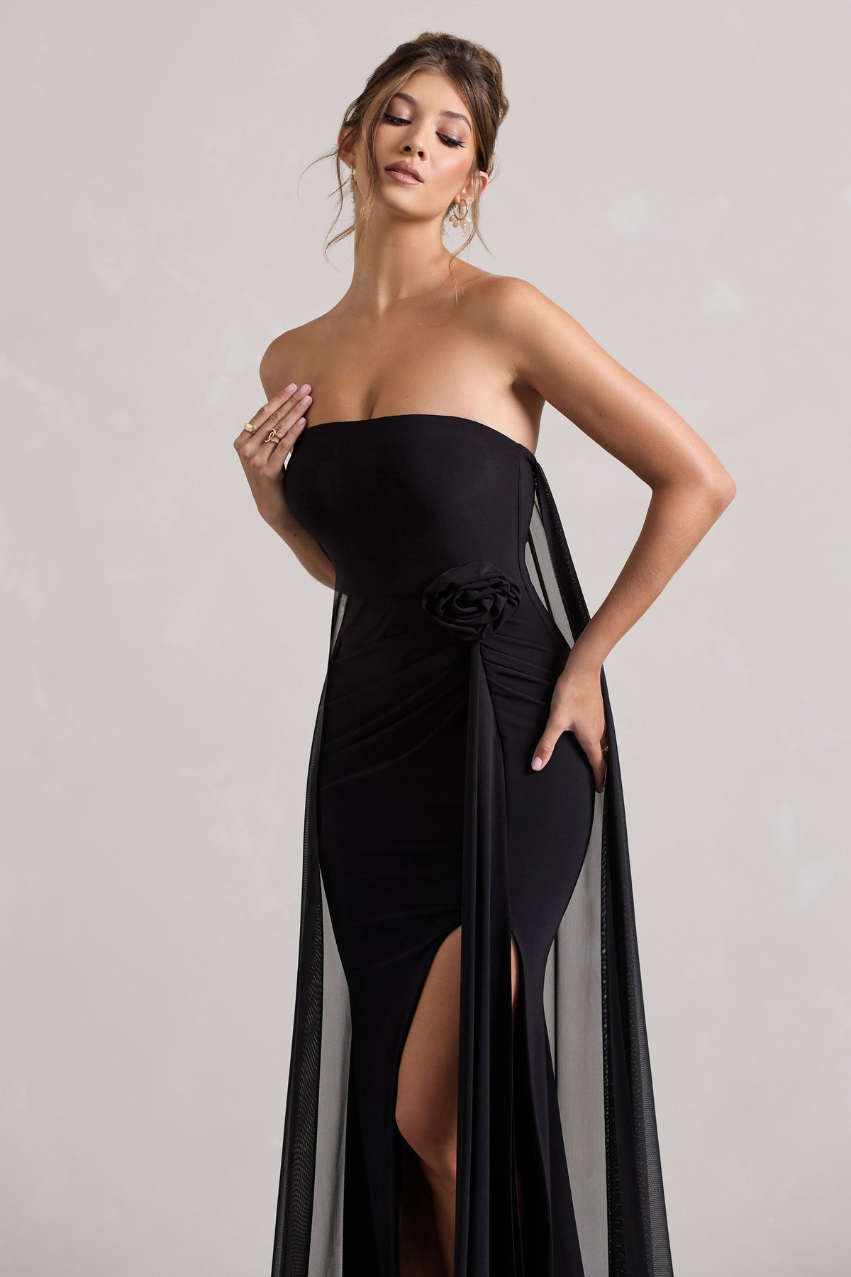 Black strapless party dress new arrivals
