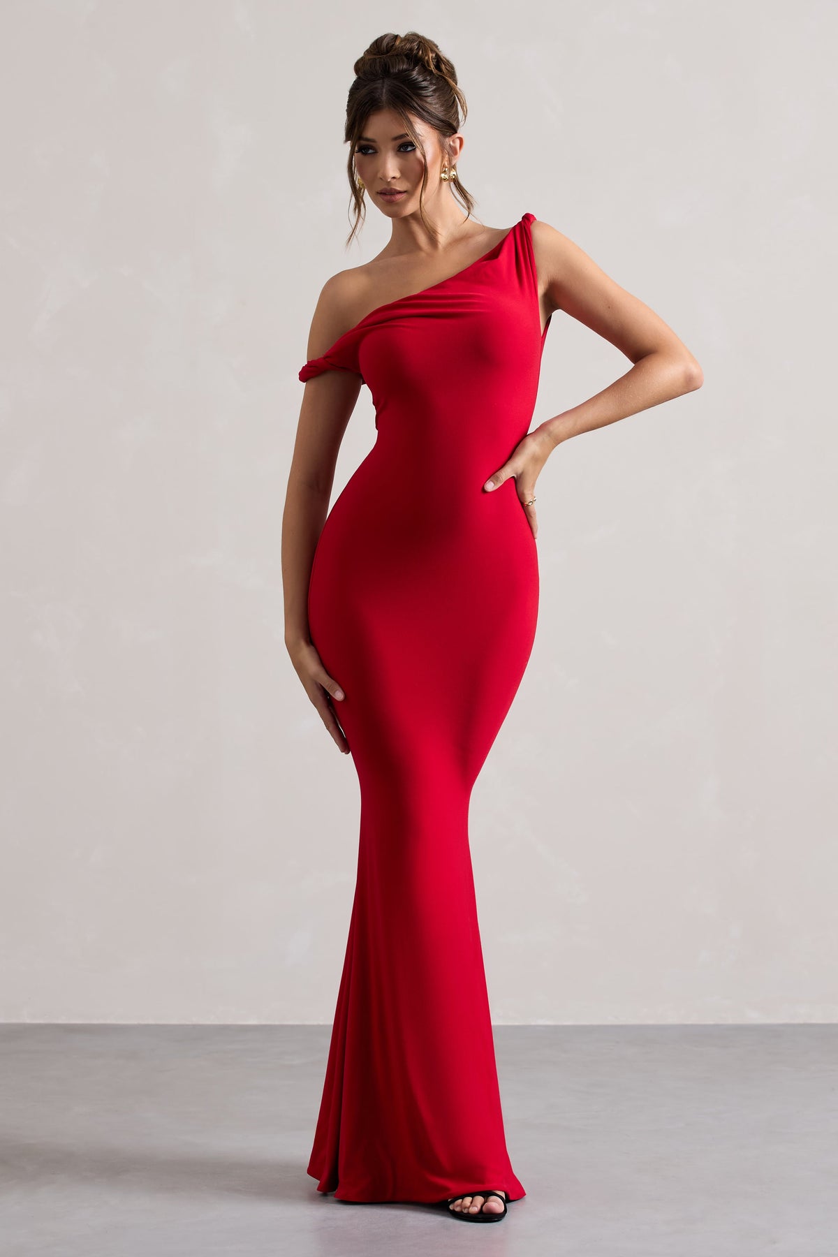 Lita | Red Twisted Asymmetric Maxi Dress US 8 / RED Lita | Red Twisted Asymmetric Maxi Dress US 8 / RED