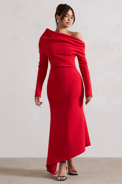 lou red dress Lou Women's Fashion