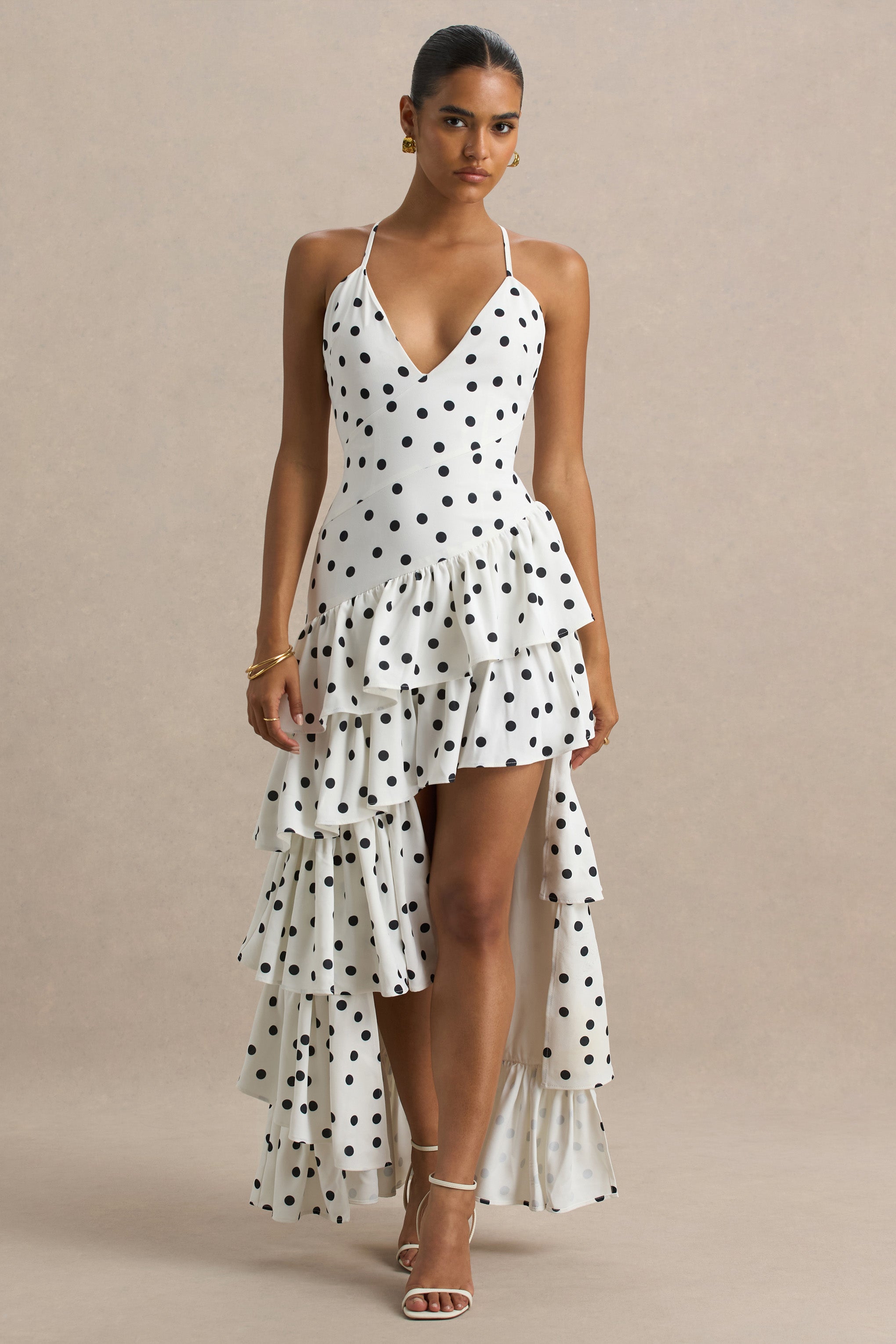 ワンピース LIU JO POLKA DOTS DRESS LIU JO polka-dot Print Dress | Black | FARFETCH CA