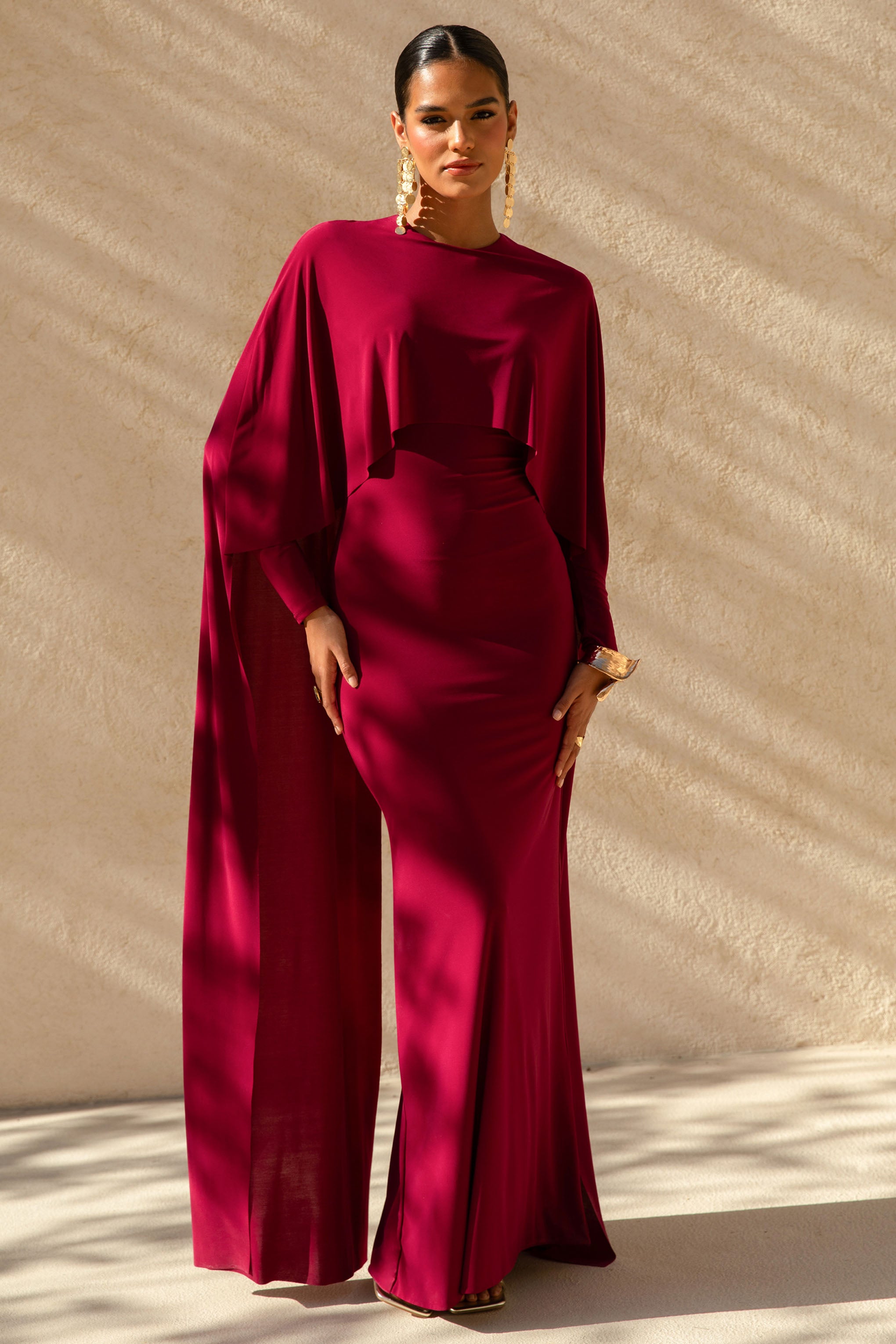Ameri（アメリ）の「BELINDA SHIRRING LONG DRESS（ワンピース